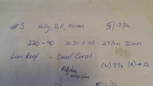 Dive 3 at Lion Reef with Bill and Karen