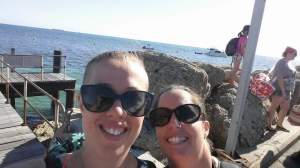 Selfie Time with Allie on the Jetty waiting for the ferry. 