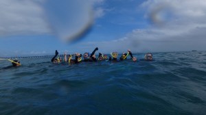 Cadets snorkeling at Green Island